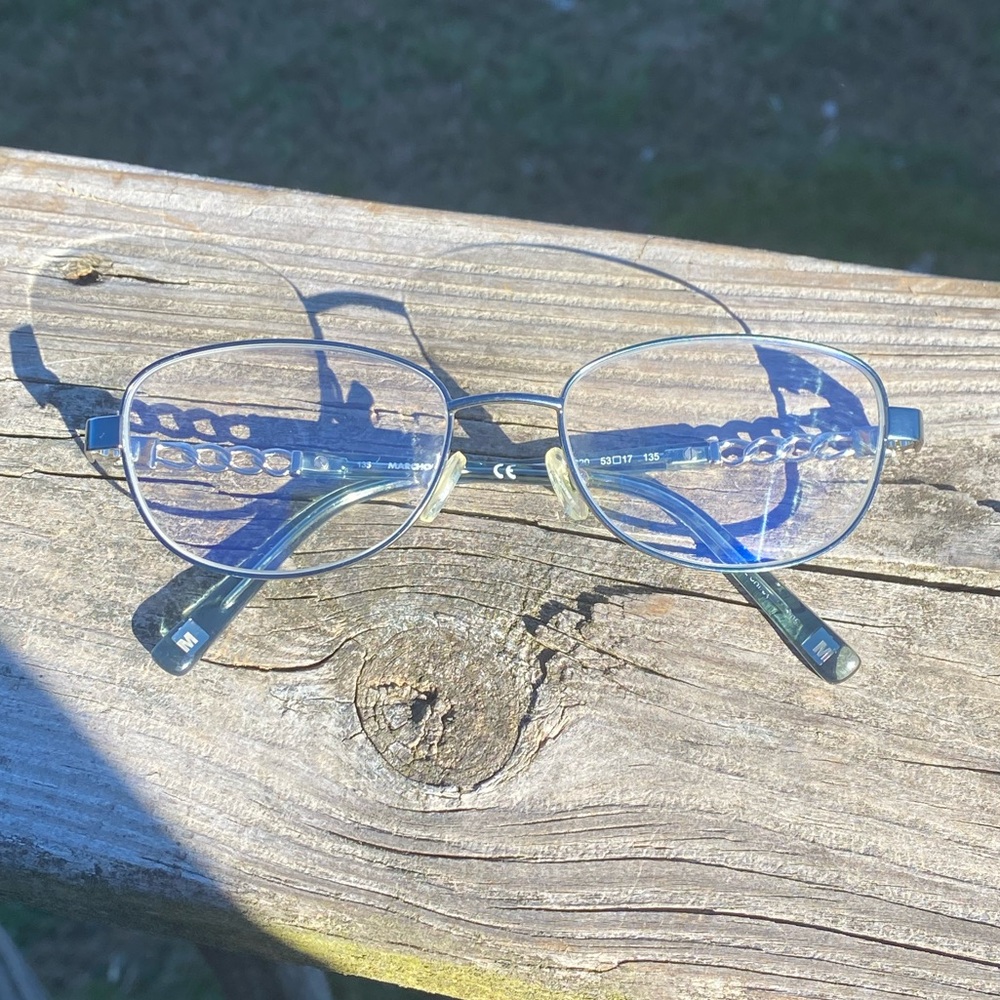 Marchon Eyeglasses Frames Light Translucent Blue … - image 6